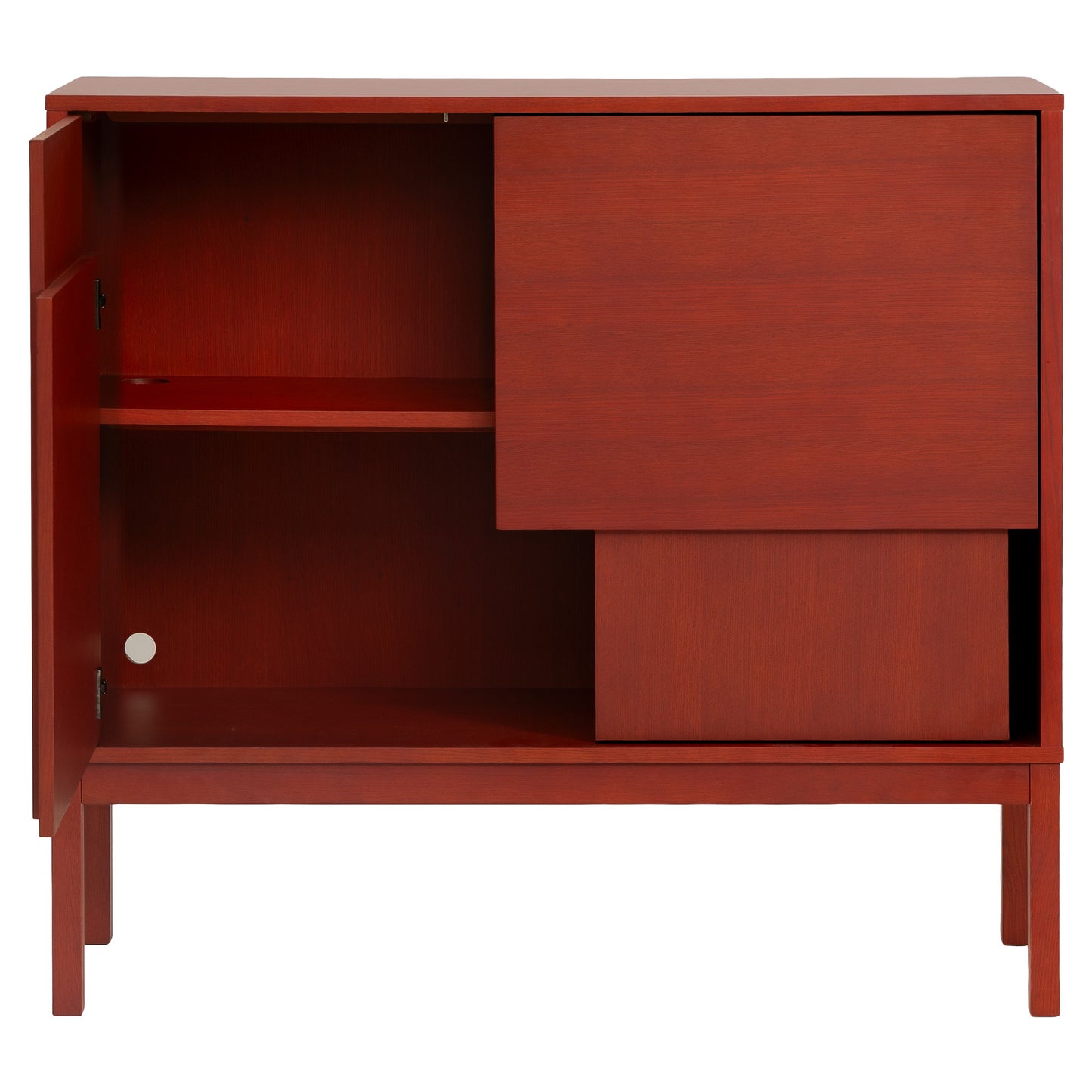 Layer Sideboard With Legs - Red