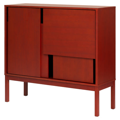 Layer Sideboard With Legs - Red