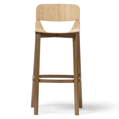 Leaf Barstool with Back Rest - Wood