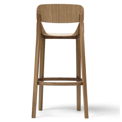 Leaf Barstool with Back Rest - Wood