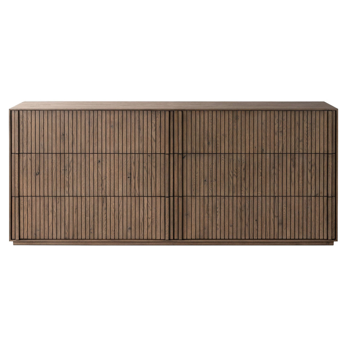 Leo 6 Drawer Dresser - Rustic Gray
