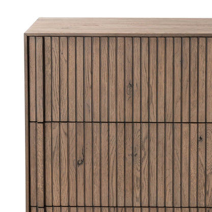 Leo 6 Drawer Dresser - Rustic Gray
