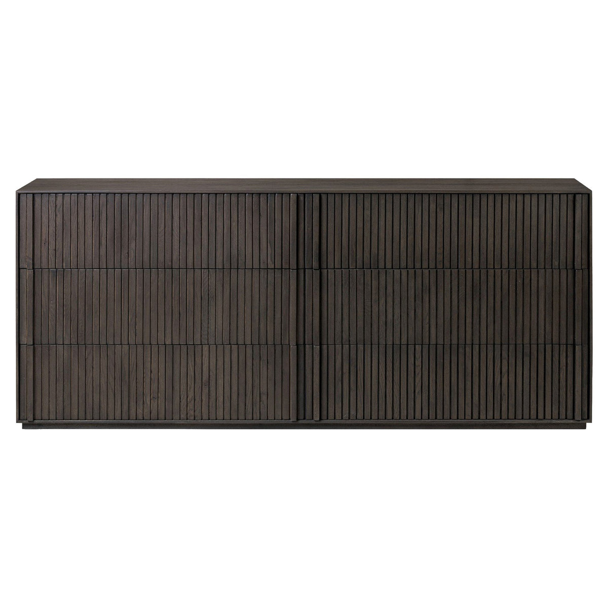 Leo 6 Drawer Dresser - Smoked Black