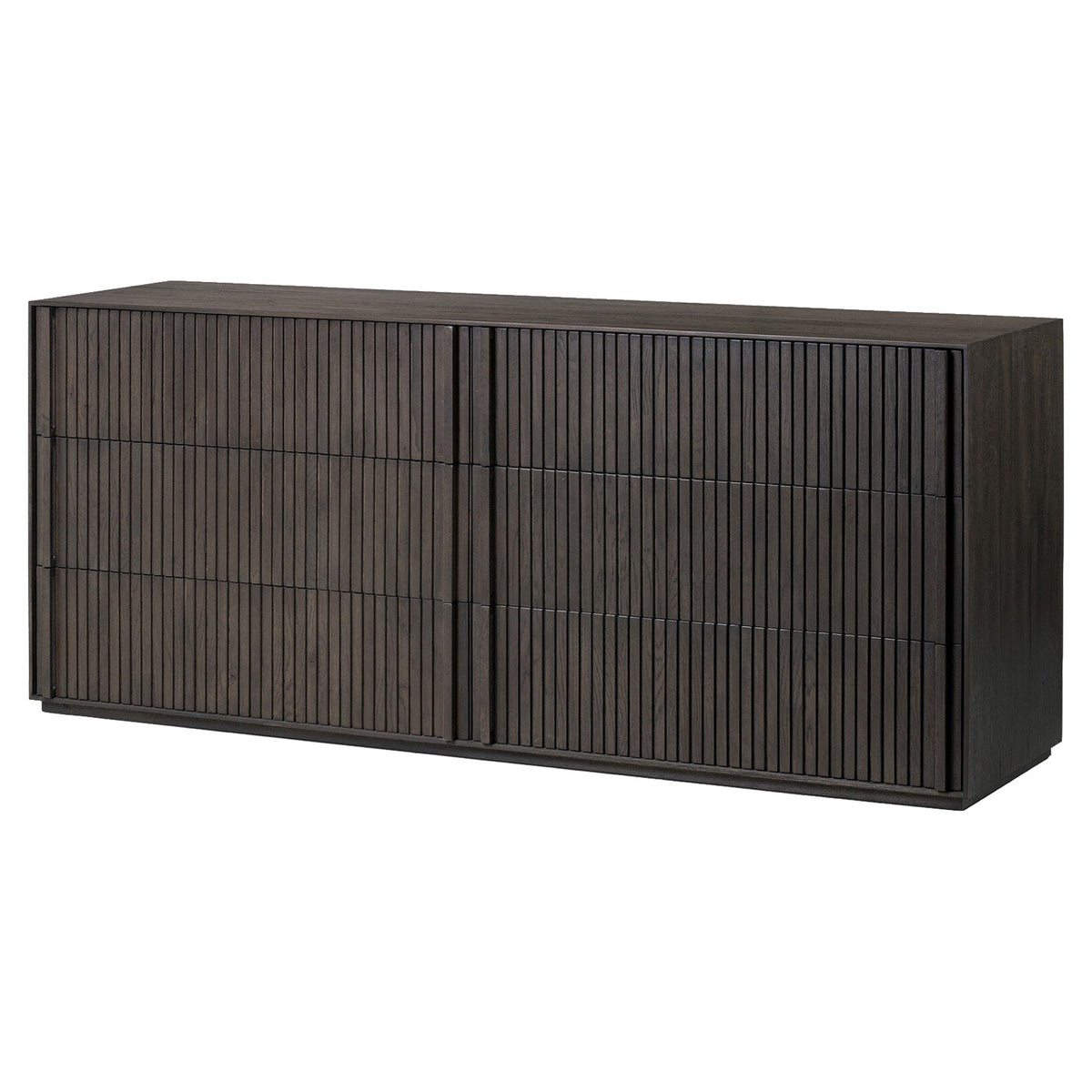 Leo 6 Drawer Dresser - Smoked Black