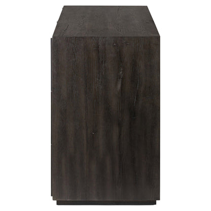 Leo 6 Drawer Dresser - Smoked Black
