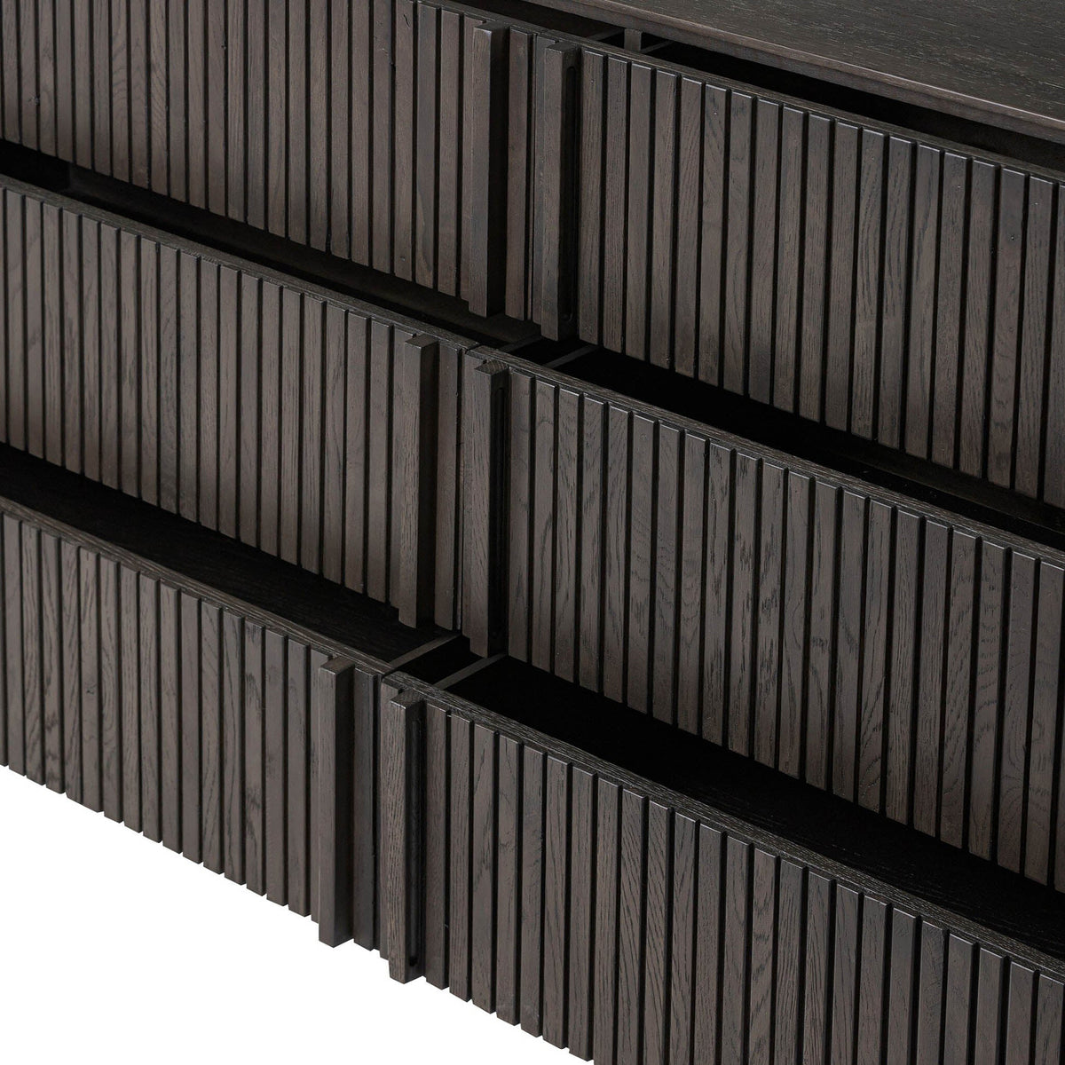 Leo 6 Drawer Dresser - Smoked Black