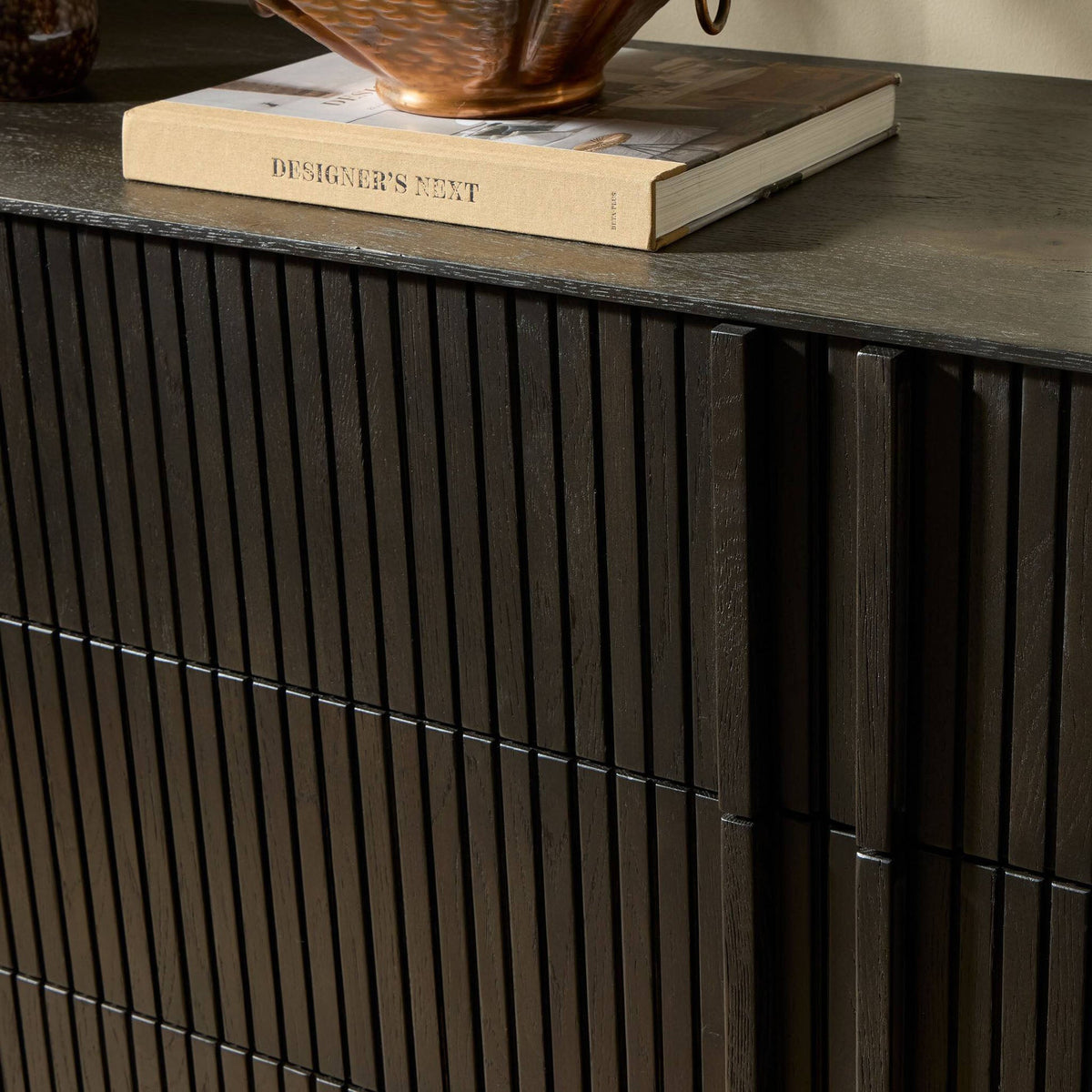 Leo 6 Drawer Dresser - Smoked Black