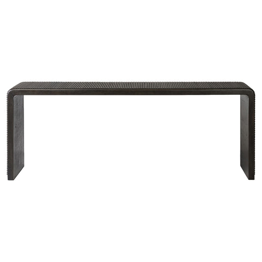 Leo Console Table - Smoked Black