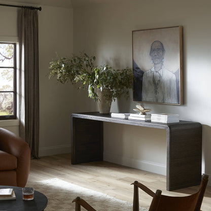 Leo Console Table - Smoked Black