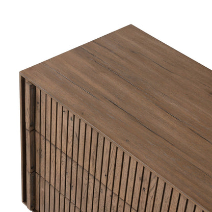 Leo Nightstand - Rustic Gray Veneer