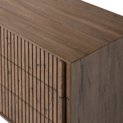Leo Nightstand - Rustic Gray Veneer