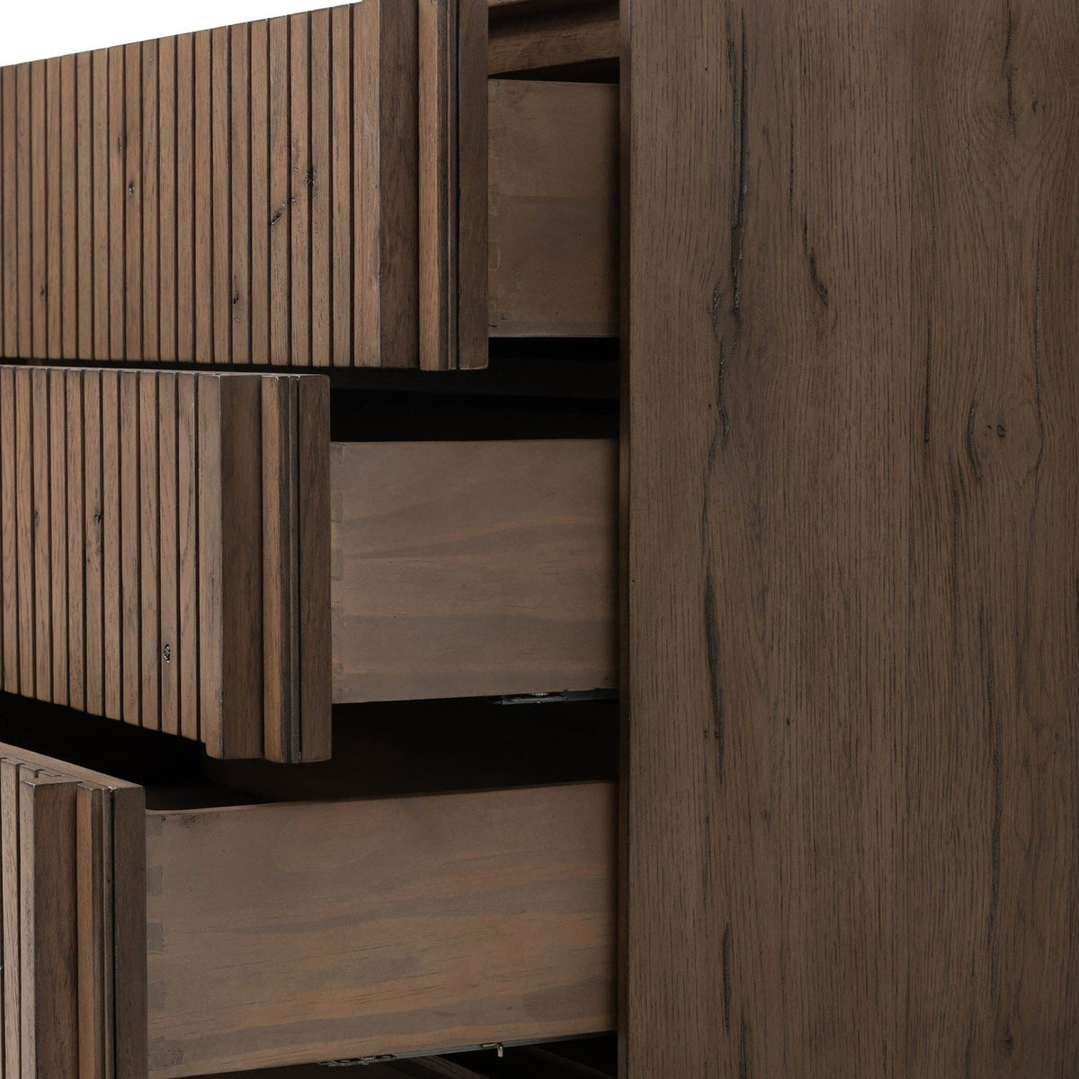 Leo Nightstand - Rustic Gray Veneer