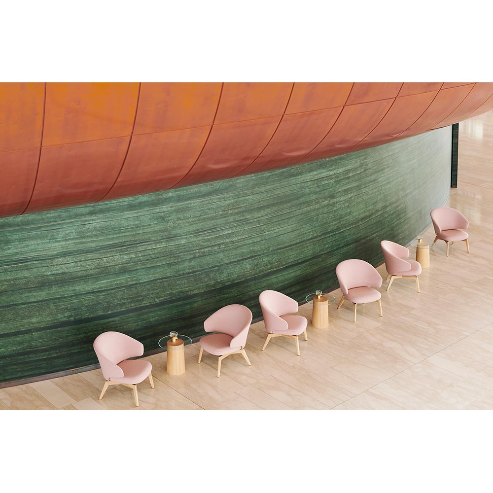 Let Lounge Chair - Wooden Base