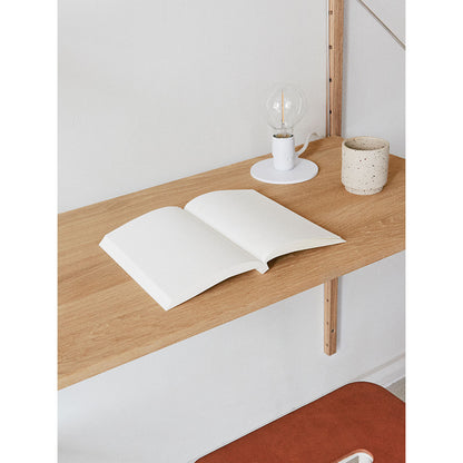 Library Desk Shelf - Natural Oak