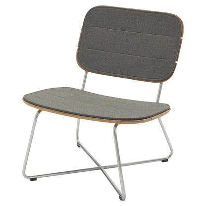 Lilium Outdoor Lounge Chair Cushions - Charcoal
