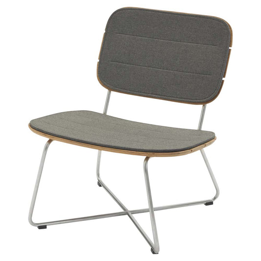 Lilium Outdoor Lounge Chair Cushions - Charcoal