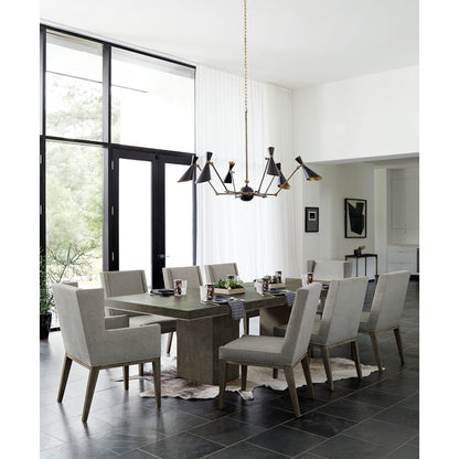 Linea Rectangular Dining Table - Charcoal