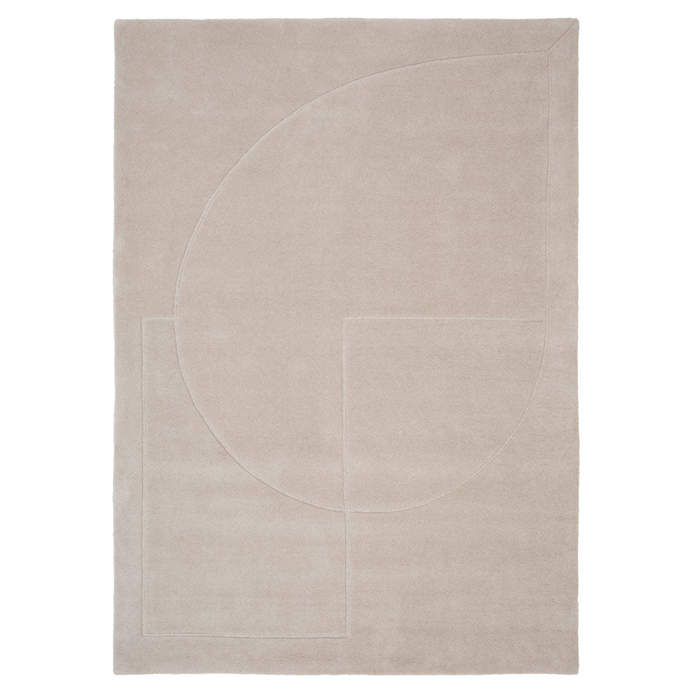 Lineal Poem Rug - Beige