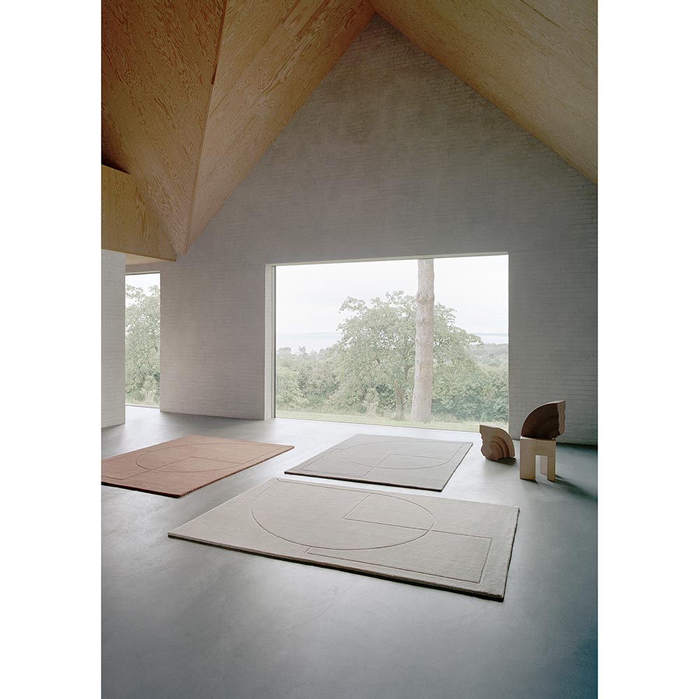 Lineal Poem Rug - Beige