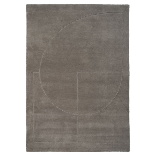Lineal Poem Rug - Gray