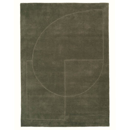 Lineal Poem Rug - Moss