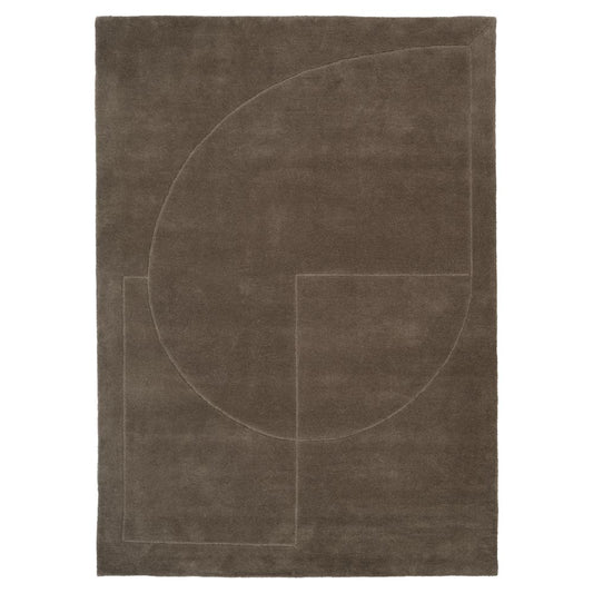 Lineal Poem Rug - Moss