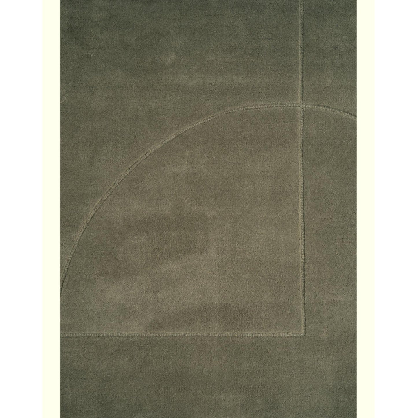 Lineal Poem Rug - Moss