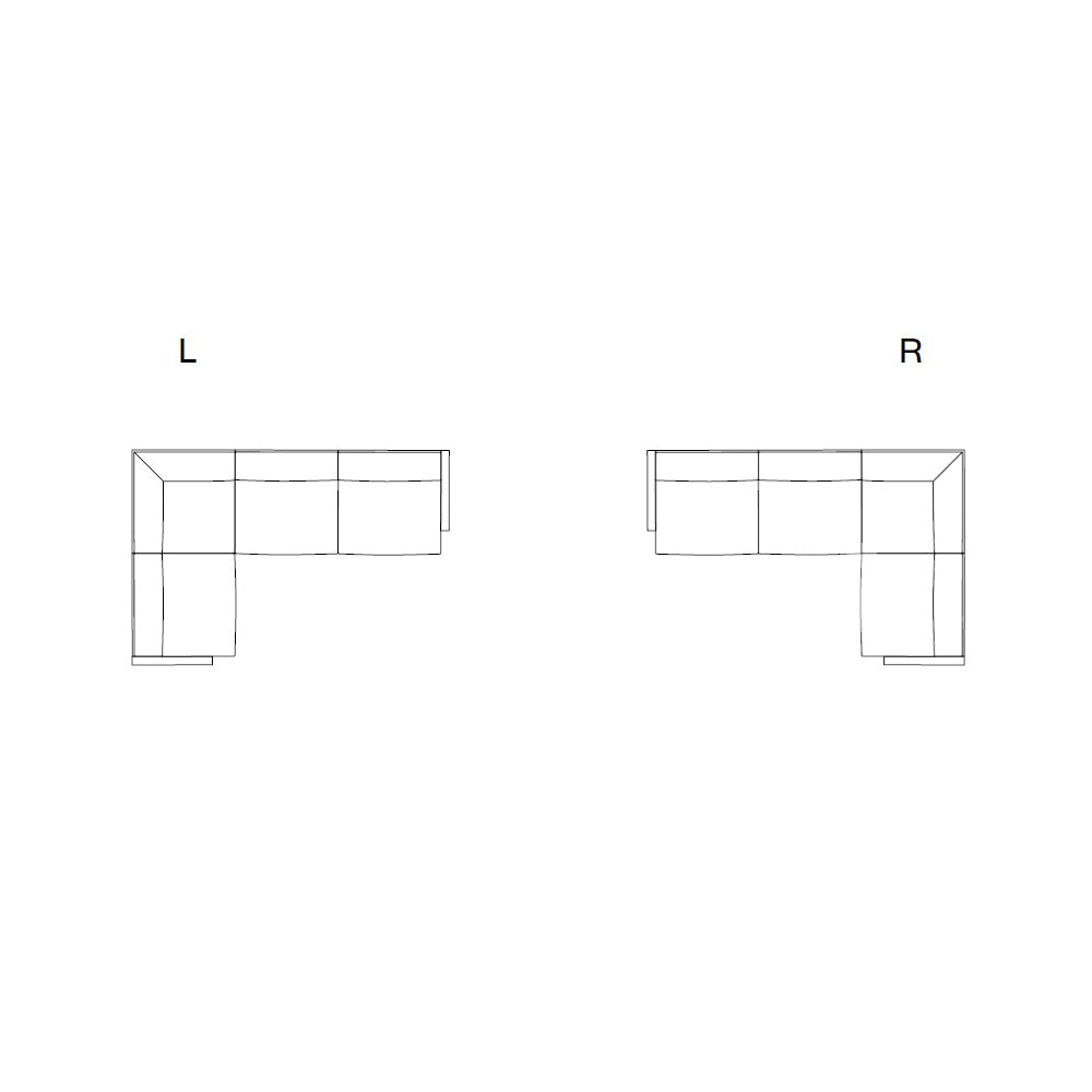 Lissoni Sofa - 4 Seater Corner Sofa