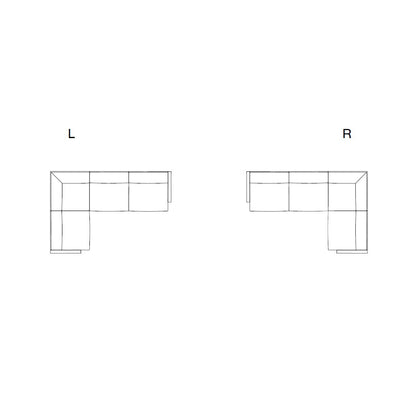 Lissoni Sofa - 4 Seater Corner Sofa