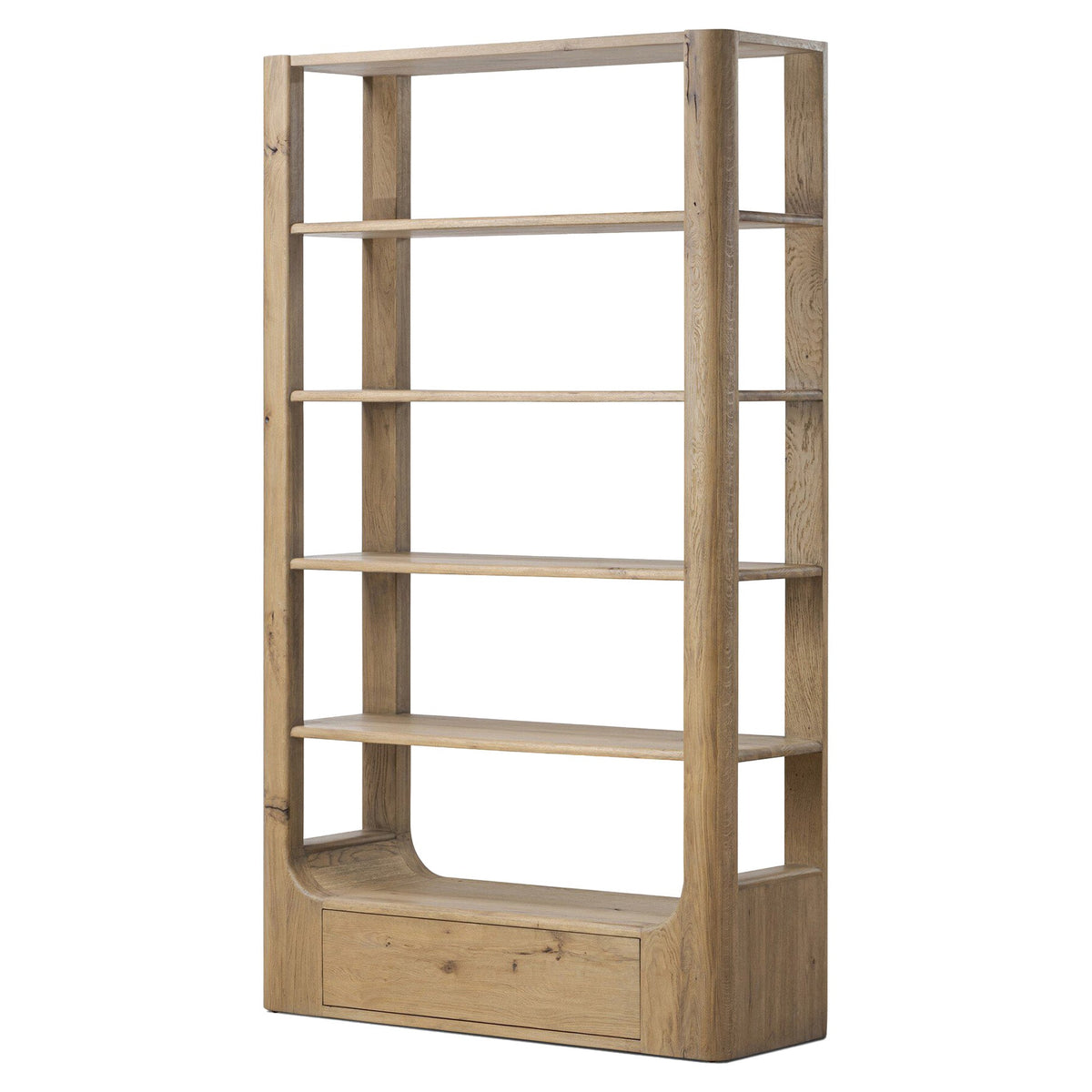 Lloyd Bookcase - Aged Natural Oak Veneer