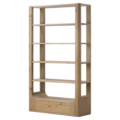 Lloyd Bookcase - Aged Natural Oak Veneer
