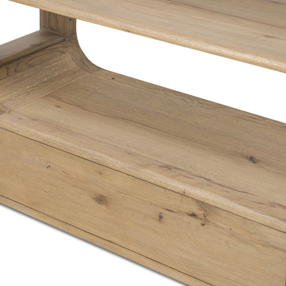 Lloyd Bookcase - Aged Natural Oak Veneer