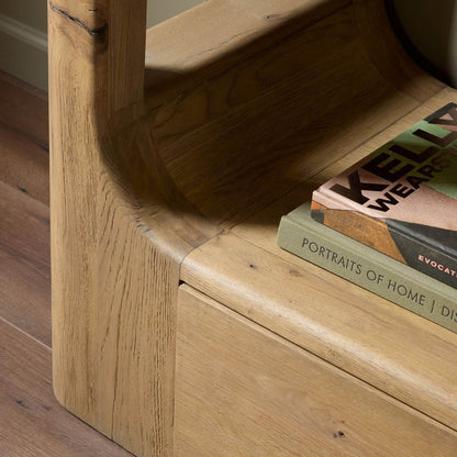 Lloyd Bookcase - Aged Natural Oak Veneer