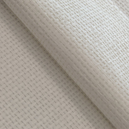 Loose Box Weave Paperweave Wallpaper - Dove White