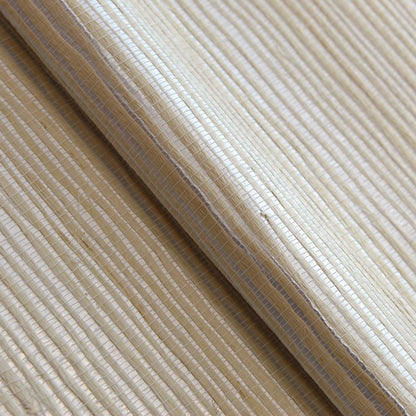 Loose Weave Jute Grasscloth Wallpaper - Light Natural on Silver