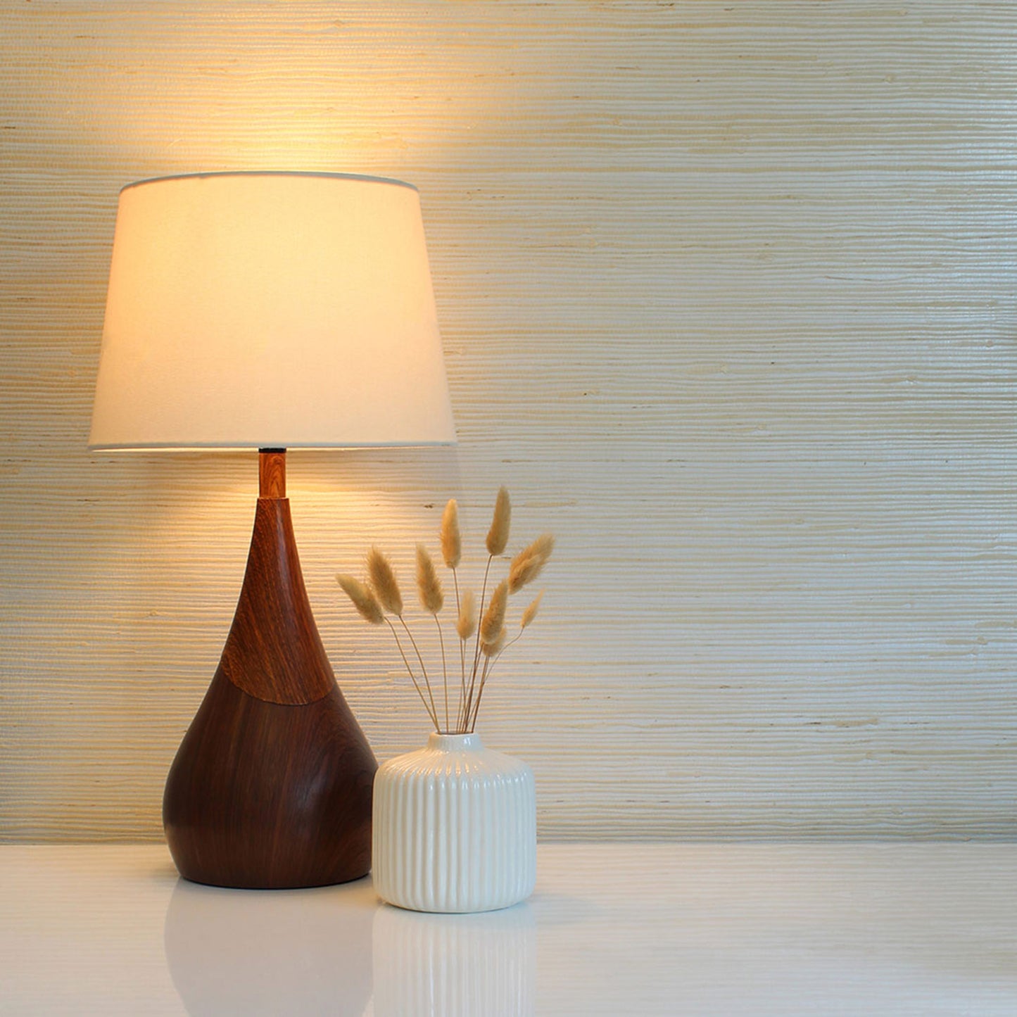 Loose Weave Jute Grasscloth Wallpaper - Light Natural on Silver