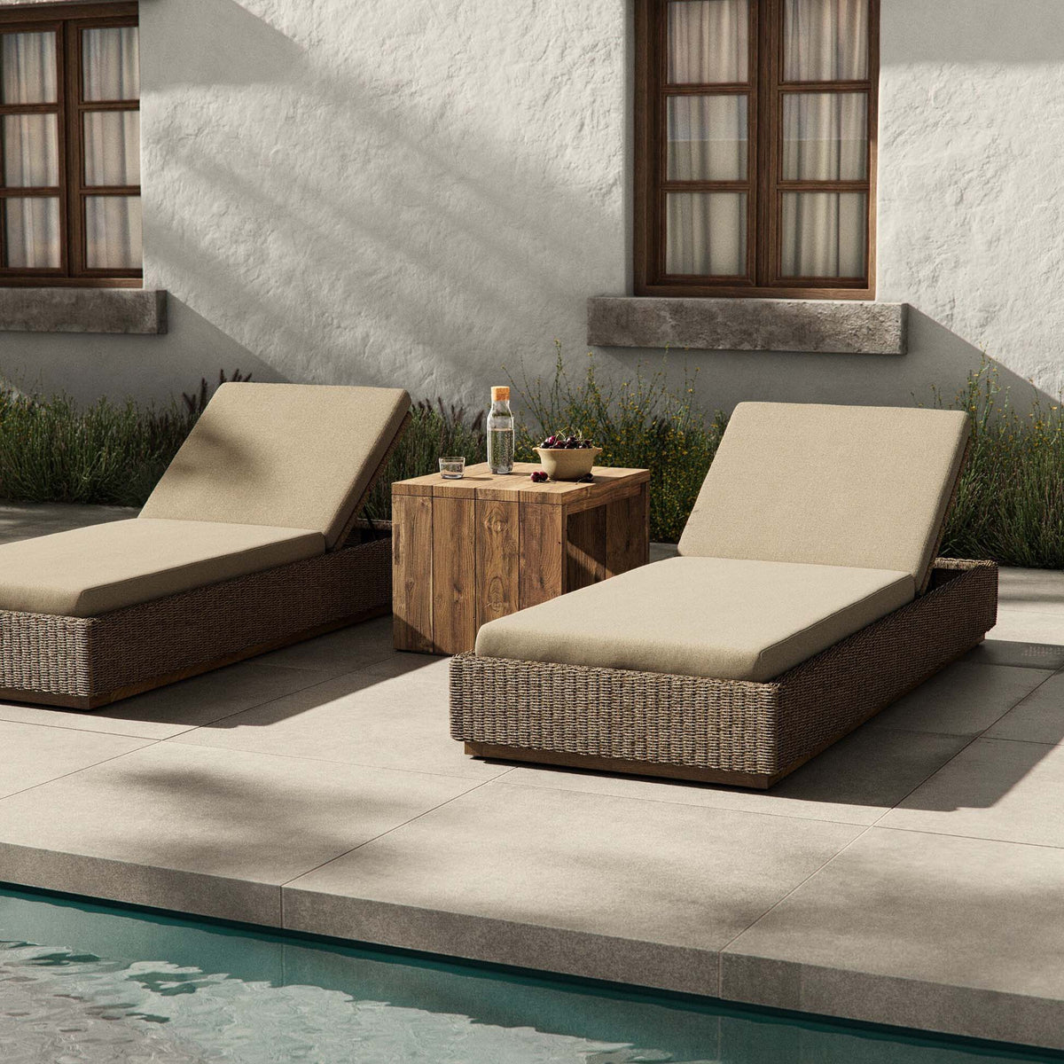 Lorelei Outdoor Chaise - Alessi Buff