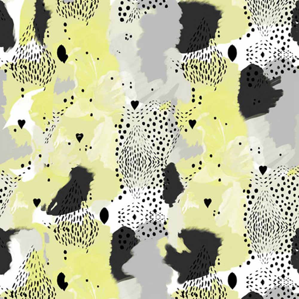Love Leopard Wallpaper - Lemon