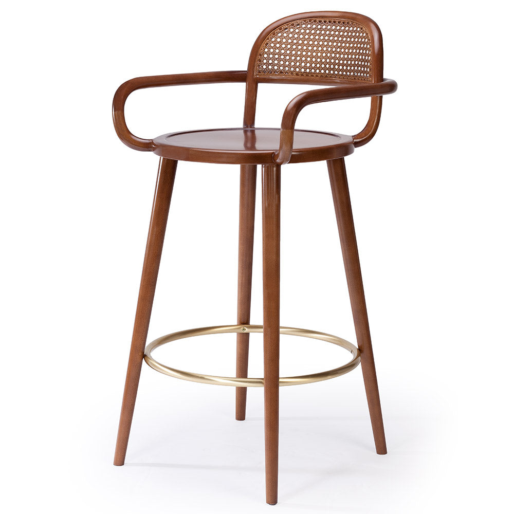 Luc Bar Chair - Cane Back