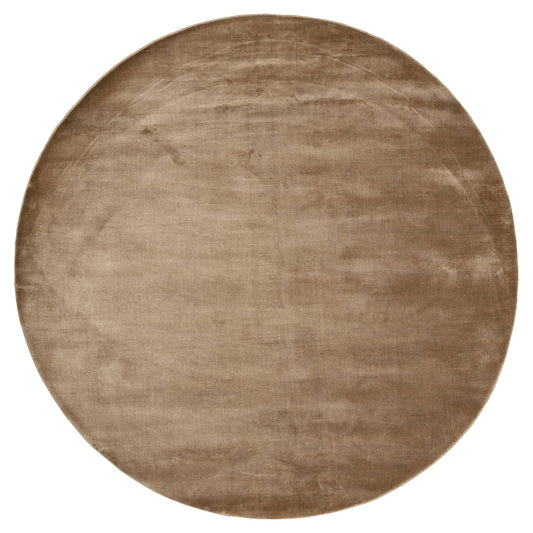 Lucens Round Rug - Mustard