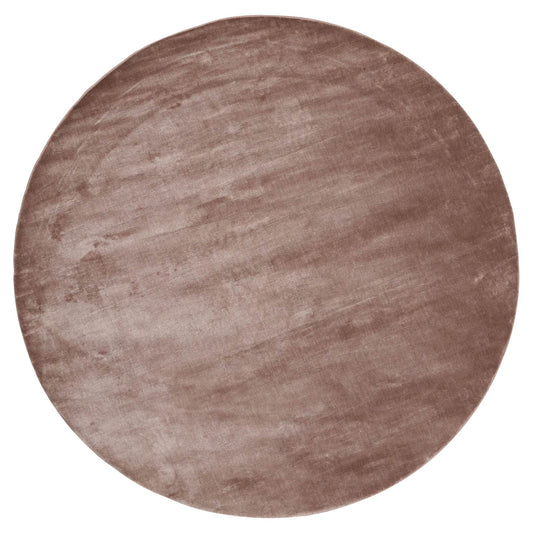 Lucens Round Rug - Rose
