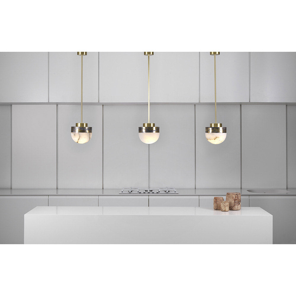 Lucid 200 Pendant - Honed Alabaster