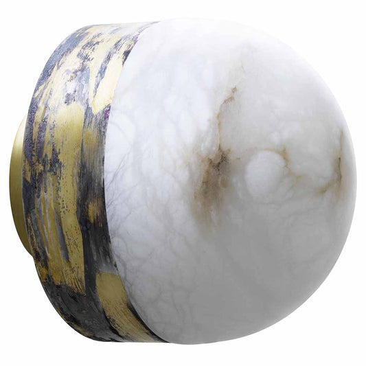 Lucid 200 Wall Sconce - Honed Alabaster