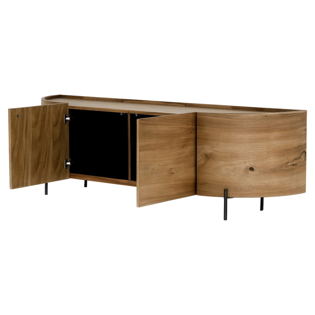 Lunas Media Console - Gold Guanacaste