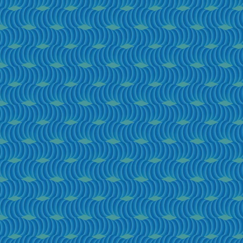 Lussas Wallpaper West - Blue, Mint