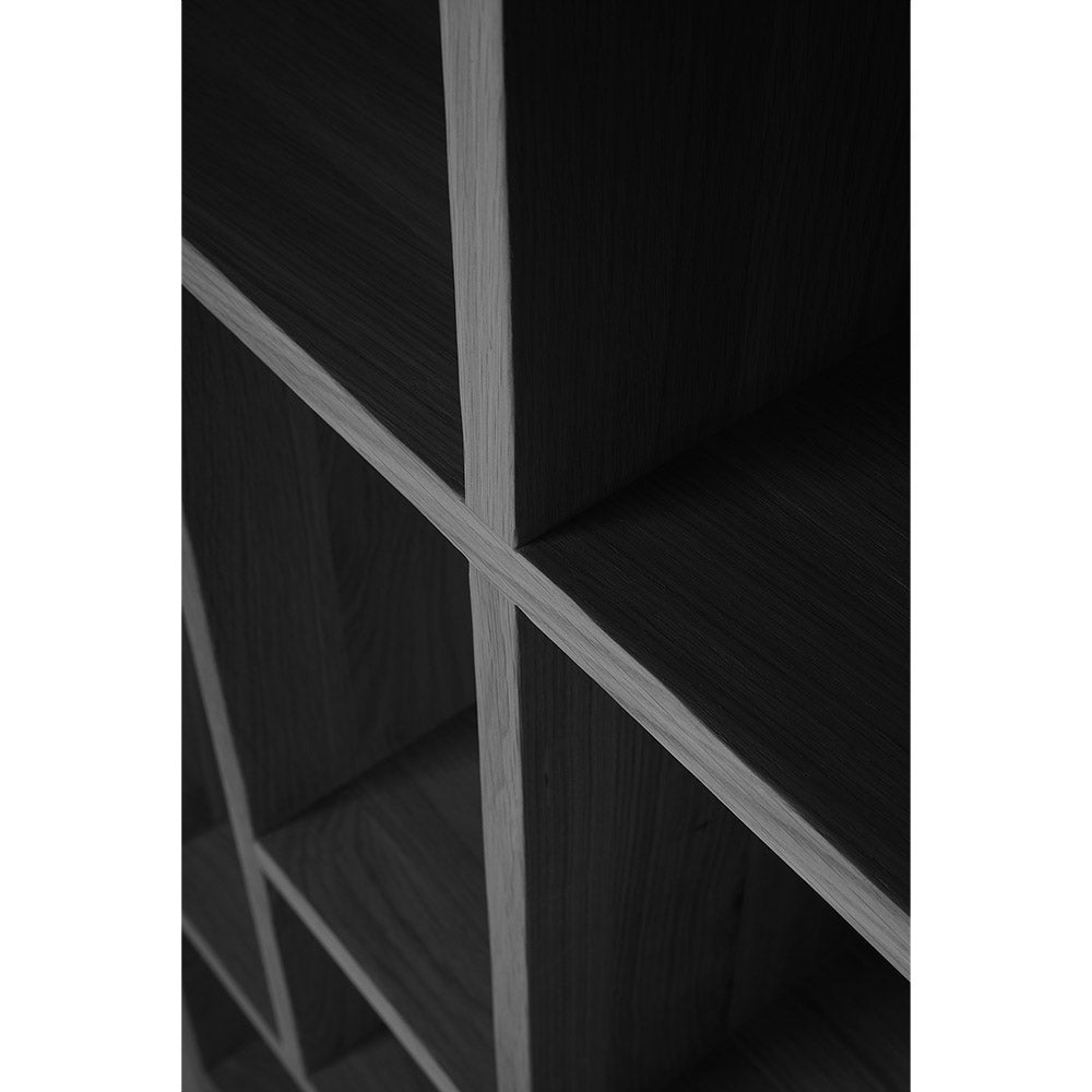M Rack Bookcase - Black Oak