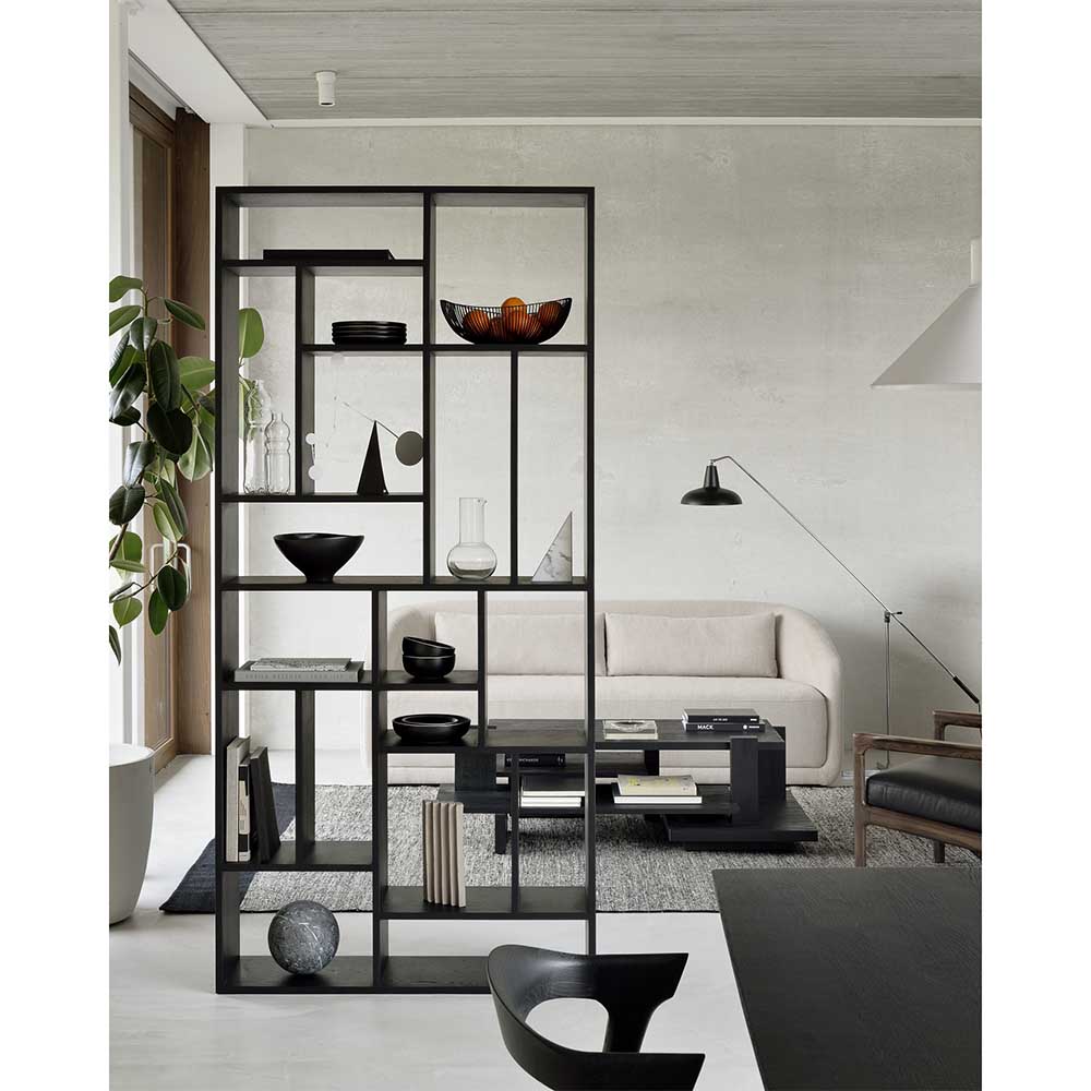 M Rack Bookcase - Black Oak