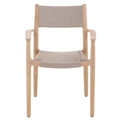 Maddalena Arm Chair - Mocca Rope, Teak