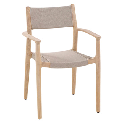 Maddalena Arm Chair - Mocca Rope, Teak