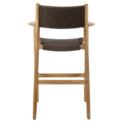 Maddalena Bar Chair - Walnut Rope, Teak